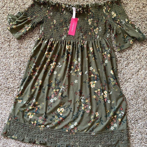 Xhilaration off the shoulder floral dress, size M - Picture 1 of 1